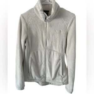 The North Face‎ Fleece Jacket, Osito Coat, White, Size Medium, Pockets
